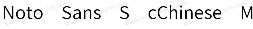 Noto Sans S cChinese Medium字体转换